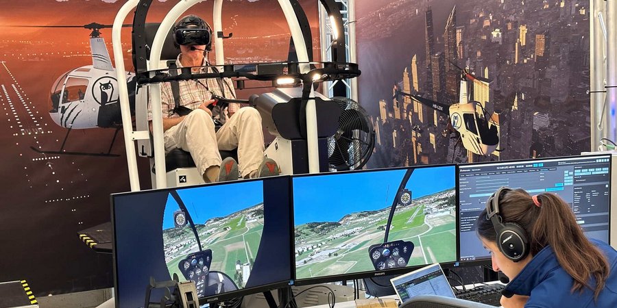 Loft Dynamics Demonstrates 360-degree Virtual Reality Helicopter