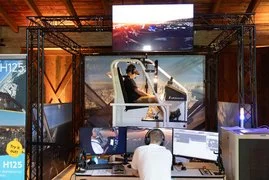 flying cockpit and the trainer station