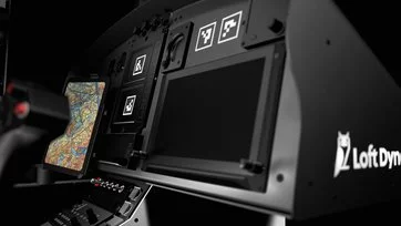 monitor in the flight cockpit