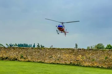 flying helicopter