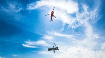 flying helicopter