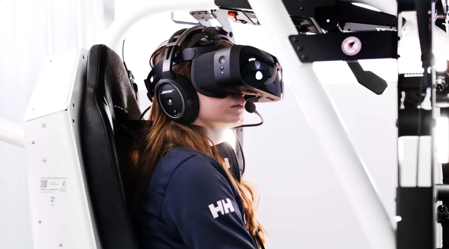 women with VR glasses on the head