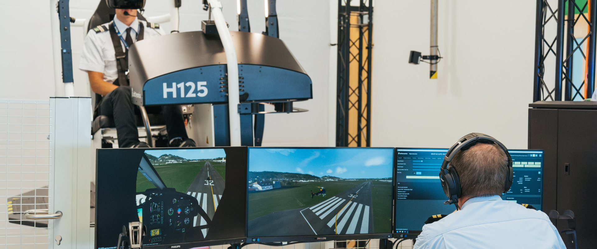 Loft Dynamics Airbus H125 simulator at Marshall University