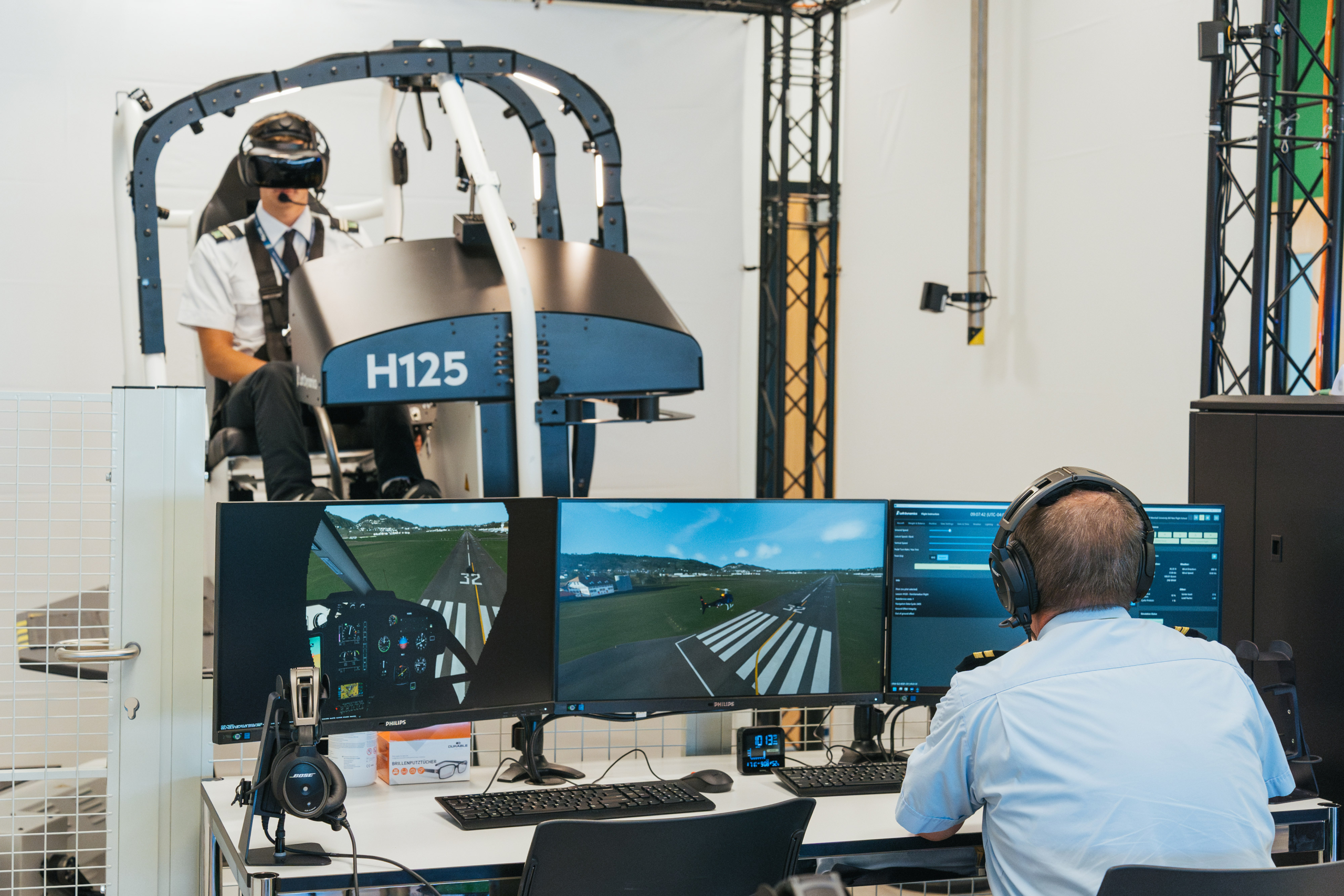 Loft Dynamics Airbus H125 simulator at Marshall University